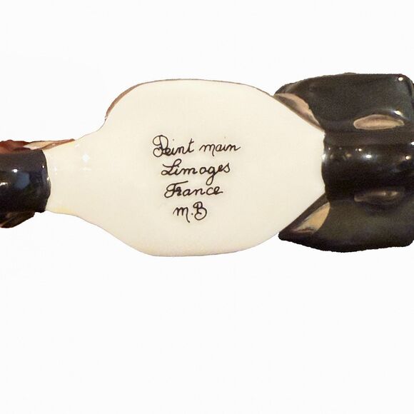 Limoges France Pink Motorcycle Porcelain Trinket Box Hand Painted Collectible - Picture 5 of 6